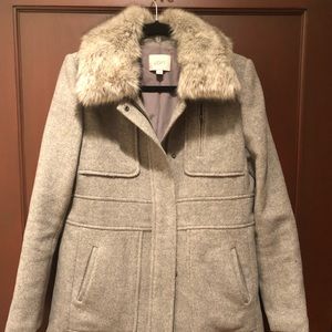 Ann Taylor Loft Gray Coat